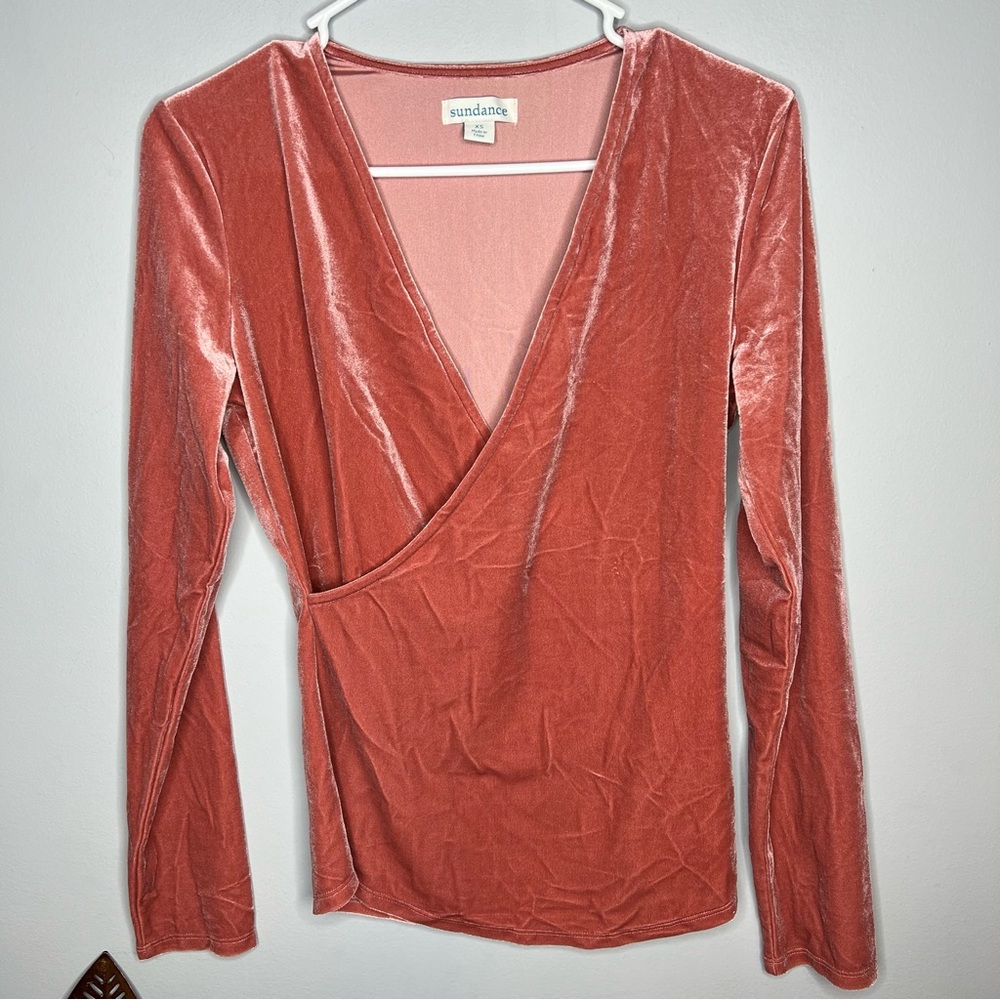 SUNDANCEβ Rose Colored Velvet Top